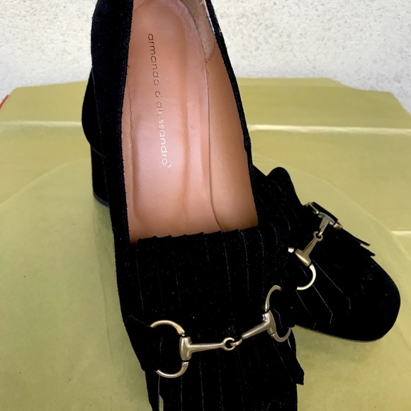 ARMANDO D’ALESSANDRO (ITALY).Black Women´s Loafers,...